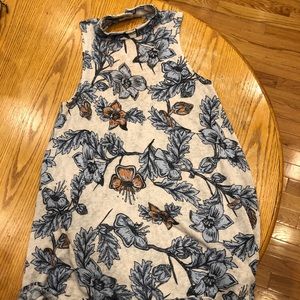 Audrey blue floral tunic/dress